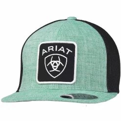 Ariat Men's Shield Logo Patch Snap Back Cap