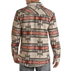 Rock & Roll Cowboy Men's Aztec Shirt Jacket -Western Fashion Men img93571 rock roll cowboy men s aztec shirt jacket