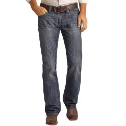 Rock & Roll Denim Men's Pistol Regular Fit Raised Denim V Bootcut Jeans -Western Fashion Men img97533 rock roll denim men s pistol regular fit raised denim v bootcut jeans