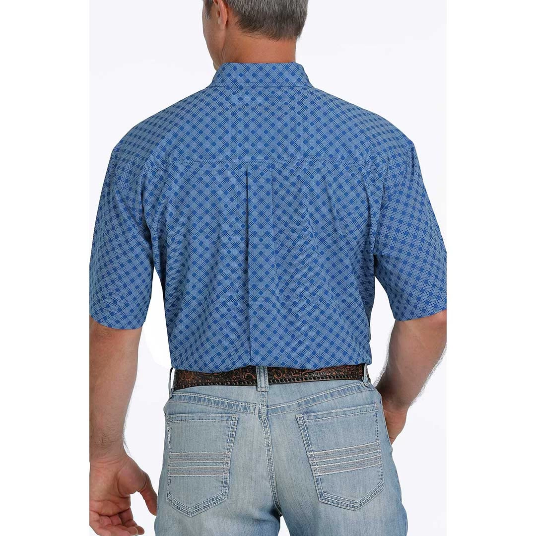 Cinch Men's Diamond Print Short Sleeve Shirt 5 Cinch Men's Diamond Print Short Sleeve Shirt - Image 3