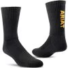 Ariat Work Premium Cotton Crew Socks - 3 Pack -Western Fashion Men img98897 ariat work premium cotton crew socks 3 pack