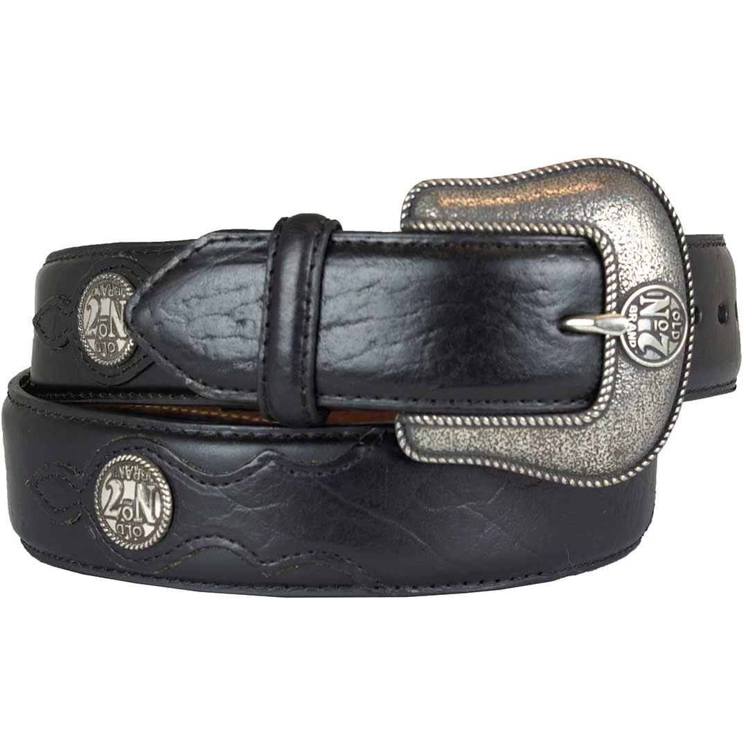 Jack Daniel's Men's Concho Western Leather Belt 3 Jack Daniel's Men's Concho Western Leather Belt