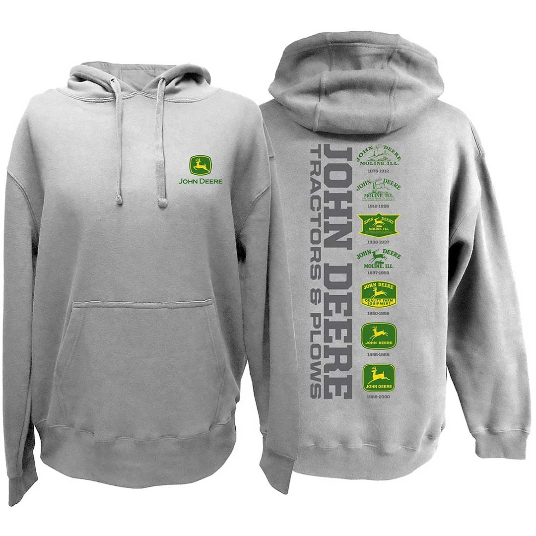 John Deere Men's Tractors & Plows Hoodie 4 John Deere Men's Tractors & Plows Hoodie - Image 2