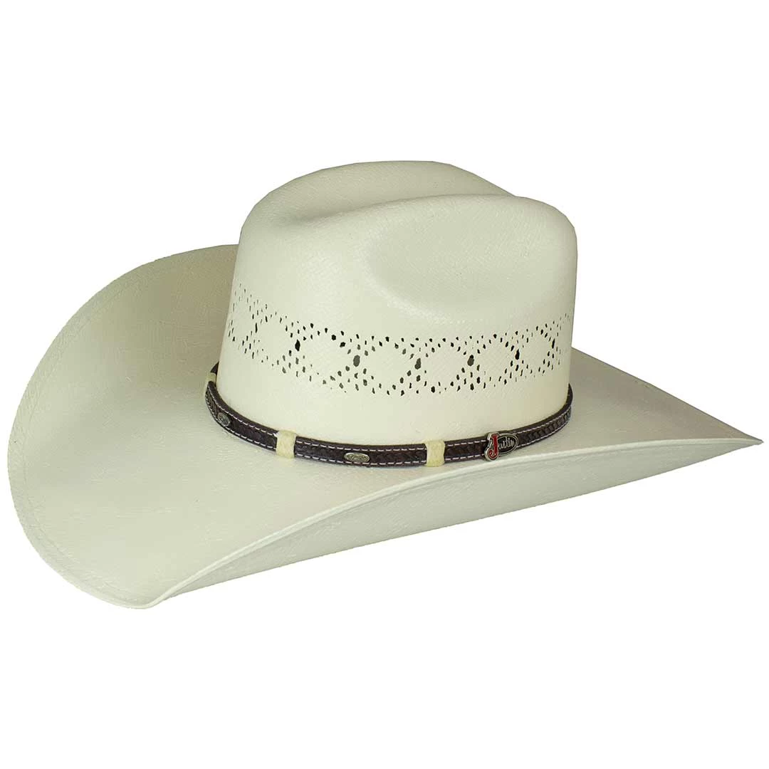 Justin Out West Cattleman Straw Cowboy Hat 3 Justin Out West Cattleman Straw Cowboy Hat