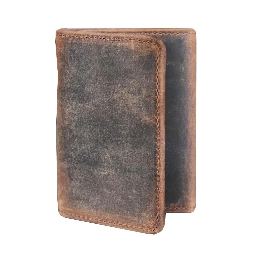 Lejon Men's Distressed Trifold Leather Wallet 3 Lejon Men's Distressed Trifold Leather Wallet