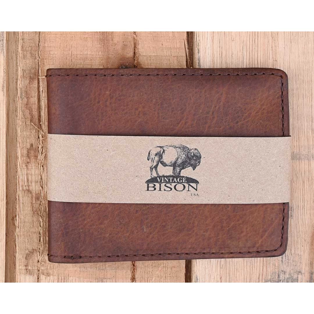 Lejon Men's Vintage Bison Langston Leather Bi-Fold Wallet 3 Lejon Men's Vintage Bison Langston Leather Bi-Fold Wallet