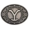 Montana Silversmiths Yellowstone Y Floral Filigree Buckle -Western Fashion Men montana silversmiths yellowstone y floral filigree buckle