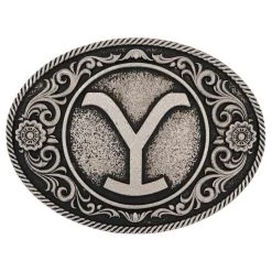 Montana Silversmiths Yellowstone Y Floral Filigree Buckle