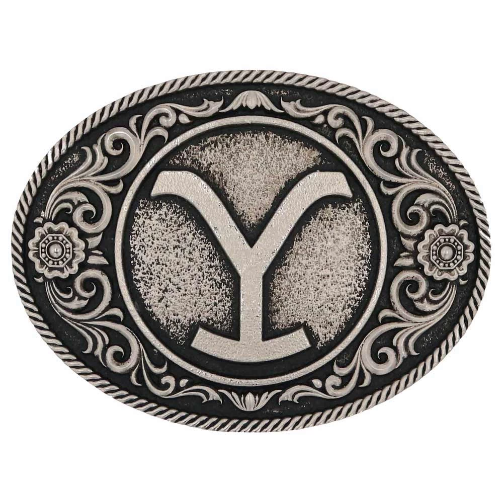 Montana Silversmiths Yellowstone Y Floral Filigree Buckle 3 Montana Silversmiths Yellowstone Y Floral Filigree Buckle