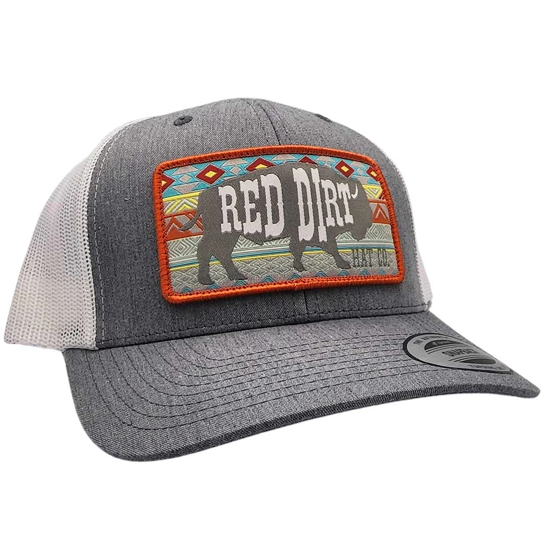 Red Dirt Hat Co Men's Aztec Buffalo Snap Back Cap 3 Red Dirt Hat Co Men's Aztec Buffalo Snap Back Cap