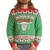 Rock & Roll Cowboy Men's Dale Brisby Rodeo Time Christmas Sweater -Western Fashion Men rock roll cowboy men s dale brisby rodeo time christmas sweater