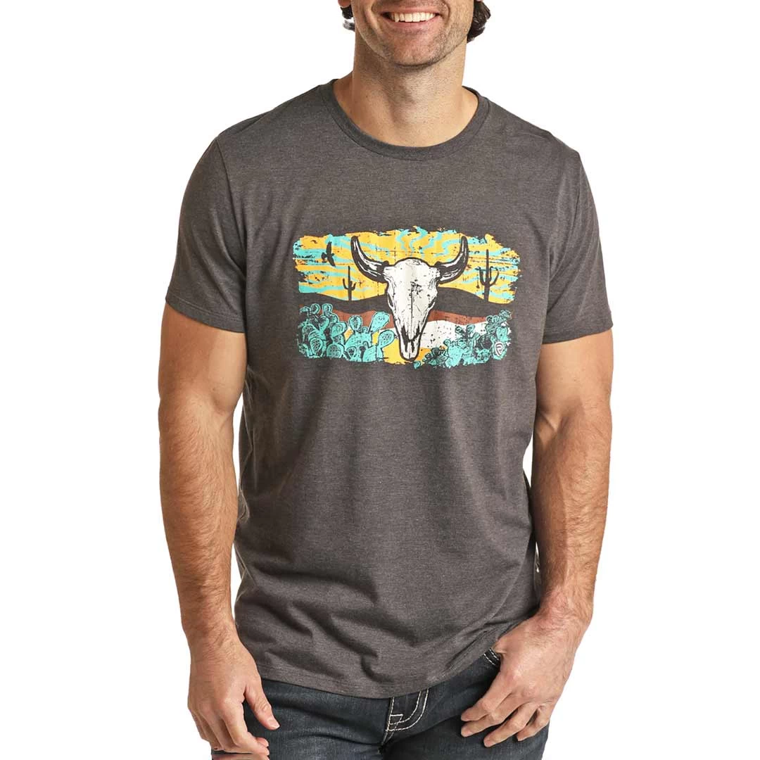 Rock & Roll Cowboy Men's Desert Graphic T-shirt 3 Rock & Roll Cowboy Men's Desert Graphic T-shirt