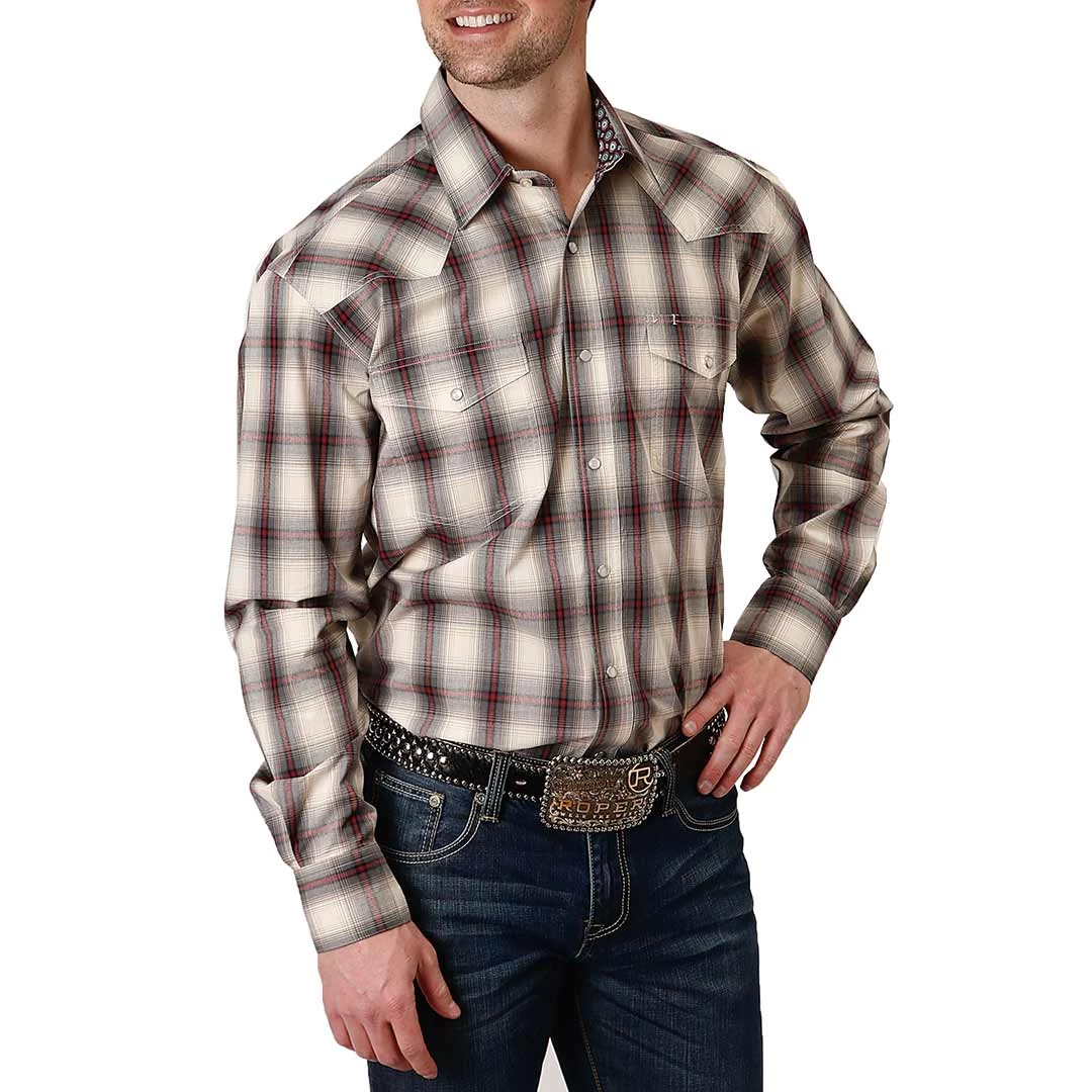 Roper Men's Amarillo Plaid Print Snap Shirt 3 Roper Men's Amarillo Plaid Print Snap Shirt