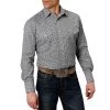 Roper Men's Mini Floral Print Snap Shirt -Western Fashion Men roper men s mini floral print snap shirt