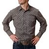 Roper Men's Paisley Print Snap Shirt -Western Fashion Men roper men s paisley print snap shirt