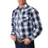 Roper Men's Plaid Print Snap Shirt