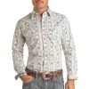 Rough Stock Men's Aztec Stripe Snap Shirt -Western Fashion Men rough stock men s aztec stripe snap shirt
