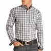 Rough Stock Men's Regular Fit Plaid Button-Down Shirt 2 Rough Stock Men's Regular Fit Plaid Button-Down Shirt -Western Fashion Men rough stock men s regular fit plaid button down shirt