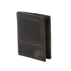 STS Ranchwear Men's Pony Express Hidden Cash Leather Wallet