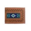 Twisted X Men's Bead Inlay Leather Bi-Fold Wallet