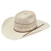 Twister Brick Top Bangora Straw Cowboy Hat -Western Fashion Men twister brick top bangora straw cowboy hat