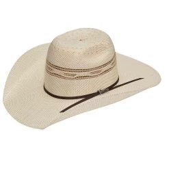 Twister Rounded Brick Bangora Straw Cowboy Hat