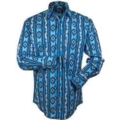 Wrangler Men's Checotah Aztec Print Snap Shirt