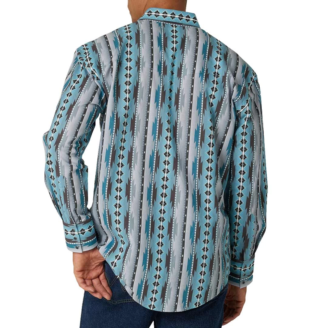 Wrangler Men's Checotah Print Snap Shirt 4 Wrangler Men's Checotah Print Snap Shirt - Image 2