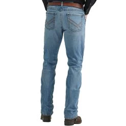Wrangler Men's Rock 47 Slim Fit Straight Leg Jeans -Western Fashion Men wrangler men s rock 47 slim fit straight leg jeans